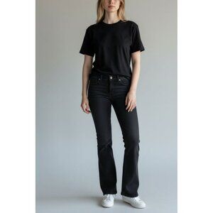 Citizens Of Humanity Low Waist Bootcut Womens Jeans Black Denim Size 26